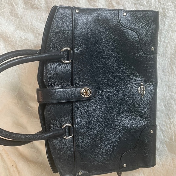 Authentic Coach satchel, black and gold twist-Lock and top handle bag - Picture 6 of 16